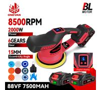 ONEVAN 6 Gear Brushless Auto Elettrica Lucidatore Cordless Automobile Auto Lucidatura Sigillatura Smalto Strumento Per Makita 18V Batteria Spille