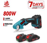 ONEVAN 800W Forbici elettriche a batteria Taglio tessuto Pelle Cesoie portatili multifunzionali Utensili elettrici per Makita Batteria Pin