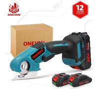 ONEVAN 800W Forbici Elettriche Cordless Panno Taglierina Per Pelle Trimmer Tappeto Forbici Rotonde Coltello Strumento Per Makita 18V Batteria Spille Without battery
