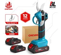 ONEVAN Cesoie elettriche da potatura senza spazzole 30mm Cordless Potatore per alberi da frutto Forbici per rami Utensile elettrico da giardino per Makita Batteria Pin