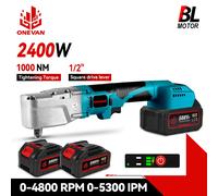 ONEVAN Chiave A Cricchetto Elettrica Senza Spazzole 1/2 ''1000NM Rimozione Vite Dado 4800RPM Riparazione Auto Strumento di Potere Per Makita 18V Batteria Spille