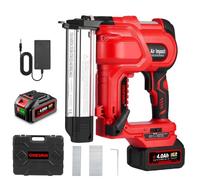 ONEVAN Pinzatrice a batteria e chiodatrice 2 in 1, pistola elettrica per legno, regolazione della profondità, scatto singolo/seriale, con batteria da 4000 mAh, caricatore rapido, 200 chiodi + 200