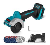 ONEVAN smerigliatrice angolare a batteria per Makita 18V, 76mm flessibile senza spazzole con regolazione della profondità di taglio, flex a batteria con dischi abrasivi e lame per seghe