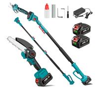 ONEVAN Troncarami a batteria con manico telescopico 4-in-1 incl. 2×Batterie