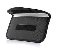ONEVER 2 Pezzi Custodia Faraday in Pelle, Borsa Faraday per Cellulare, Gabbia di Faraday, Blocco Segnale GPS RFID, Protezione Privacy Antifurto Rilevamento