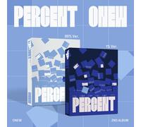 ONEW SHINee 2nd Album PERCENT Photobook 2Ver SET CD+Book+P.Card+Sticker+etc+Gift