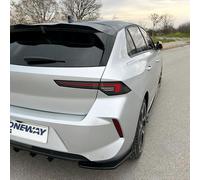 Oneway Diffusori Laterali Posteriori compatibili con Opel Astra L HB 2021- - Nero lucido