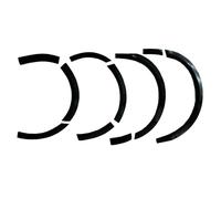 Oneway Set passaruota compatibile con Volkswagen Transporter T5-T5.1 2003-2015 (passo corto/Porta scorrevole sinistra) - Nero lucido