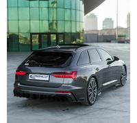 Oneway Spoiler bagagliaio compatibile con Audi A6 S-Line/S6 C8 Avant 2018- - Nero lucido