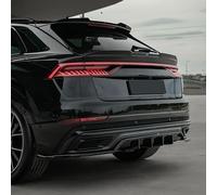 Oneway Spoiler bagagliaio compatibile con Audi Q8 S-Line & SQ8 & RSQ8 2018- - Nero lucido