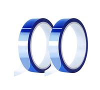 ONEWEST 2 rotoli di Nastro Alte Temperature,20mm*33m di Nastro Adesivo Alte Temperature,Nastro Kapton per HVAC/Tubo Di Sfiato Dell'Asciugatrice/Sfiati/Tubi Di Scarico/Riparazione Di Metalli-Blue