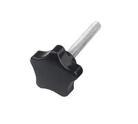 Oneyijun 4 pezzi M6 x 40mm Stella Manopola di bloccaggio Impugnatura Vite a testa zigrinata Diametro testa 38 mm Manopole Dadi Viti Serraggio Maniglia della macchina Viti a macchina