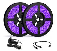 Onforu 20M Striscia UV, 1200 LEDs 2835 Luce Nera, 12 V UV Strip con Interruttore, Luce Nastro Fluorescente con spina, UV Luce LED Black Light Decoarare per Interna Feste Bar DJ Club Discoteca