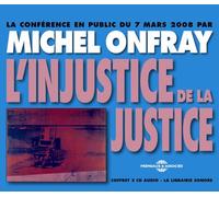 Michel Onfray L'injustice De La Justice (CD) Album