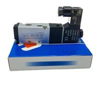 ONGCPQPEO Elettrovalvola 4V110-06 4V110-M5 B Elemento di Controllo valvola Aria valvola direzionale a Due Posizioni e Cinque ventilazioni(4V110-06,DC24V_Junction Box Coil)