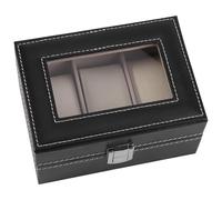 Ongoion Scatola per Orologio, 1 Pezzo di Alta qualità a 3 Slot Custodia in Pelle PU Custodia per Orologio Display per Gioielli Organizzatore Custodia per archiviazione Calda Custodia per Orologio