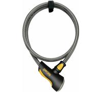 OnGuard Akita Non-Coil Cable Lock with Key 3M X 12mm Argento/Nero/Giallo