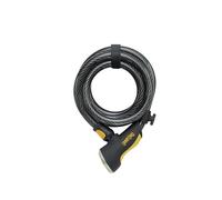 ONGUARD ONG: 8027 6' Doberman Coil 6'x15mm Cable W/X2 Lock,Black