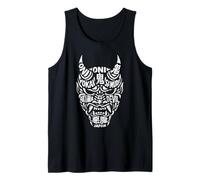 Oni Devil Samurai Akuma Giappone Anime Retro Kanji Souvenir Canotta