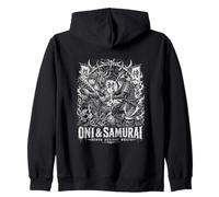 Oni e Samurai onorano Contro l'ira duello Felpa con Cappuccio