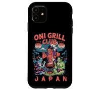 Oni Grill Club, souvenir giapponese con demoni del barbecue giapponese Kanji Custodia per iPhone 11