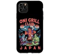Oni Grill Club, souvenir giapponese con demoni del barbecue giapponese Kanji Custodia per iPhone 11 Pro Max