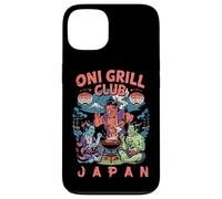 Oni Grill Club, souvenir giapponese con demoni del barbecue giapponese Kanji Custodia per iPhone 13