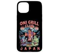 Oni Grill Club, souvenir giapponese con demoni del barbecue giapponese Kanji Custodia per iPhone 15 Plus