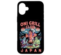 Oni Grill Club, souvenir giapponese con demoni del barbecue giapponese Kanji Custodia per iPhone 16 Plus