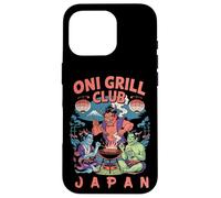 Oni Grill Club, souvenir giapponese con demoni del barbecue giapponese Kanji Custodia per iPhone 16 Pro