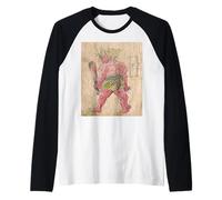 Oni [Serie di Mostri Giapponesi] Maglia con Maniche Raglan
