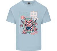 Oni Yokai Giapponese Rosso Demone T-Shirt Ragazzi Ragazze