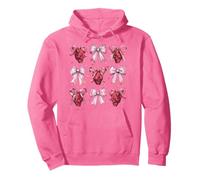Oni Yokai - Maschera da Diavolo con Fiocco Rosa Felpa con Cappuccio