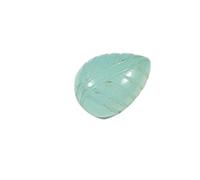 Onice blu cielo intagliato ovale gemma 9,6 ct dimensione anello per medaglione rettifica astrologica Dosha del pianeta Saturno nella 6, 8 o 12 ° casa dell'oroscopo -B08B7R4KCG, argento, zaffiro creato