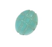 Onice blu cielo intagliato ovale pietra preziosa 3.2 ct dimensione dell'anello per il medaglione rettifica astrologica Dosha del pianeta Saturno nel 6, 8 o 12 ° casa dell'oroscopo B08BC5Y7MRNAMZ