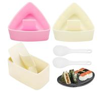 Onigiri, set di 3 stampi per palline di riso, stampi per musubi Maker, stampi per riso triangolari, kit per la preparazione del sushi giapponese per pranzo Bento