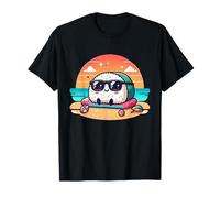 Onigiri Summer Vibes Kawaii Riceball con occhiali da sole Maglietta