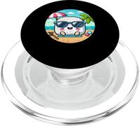 Onigiri Summer Vibes Kawaii Riceball con occhiali da sole PopSockets PopGrip per MagSafe