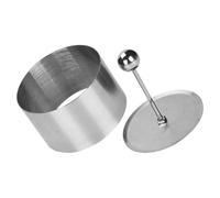 Onigiri Sushi Making Mould Rotondo In Acciaio Inox Cibo Anello Stampo Anelli Torta Che Forma Anelli Con Pusher Di Presentazione Del Cibo Tonno Tartare Stampo