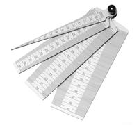 Oniissy 1-60 mm in acciaio metrico conico calibro apertura cuneo Feeler 4 in 1 Gap Righello, scala di apertura, cuneo Feeler, per fori