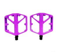 Oniissy 1 paio di pedali per bicicletta, 15 x 13 cm, per mountain bike, con cuscinetto in lega di alluminio DU, pedali piatti per bici da strada, pedaliera antiscivolo (rosa)