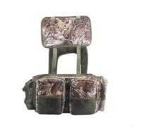 Oniissy 1 zaino da pesca da 39 x 34 x 19 cm, verde con imbracatura e convertitore per zaino, per pesca, escursionismo, picnic, trekking, Mimetico
