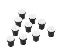 Oniissy 10 ugelli per sabbiatrice in ceramica da 2-3,5 mm, punte di ricambio per serbatoi di sabbiatura da 5 galloni, rivestimento bianco e nero di lunga durata, compatibili con sabbia ad aria (2,5 mm