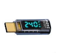Oniissy 240W USBC Adattatore Tester Misuratore di Potenza Con Potenza Display Digitale LED Usb C Tester USB C Maschio A Femmina Estensione Adattatore Usb Per Telefono Pad