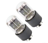 Oniissy 6H9C - Coppia di tubi a vuoto per amplificatori audio, sostituzione tubo elettronico in vetro compatibile con modelli 6SL7 e 6N9P, tono naturale caldo per sistemi audio Hi-Fi,