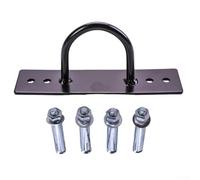 Oniissy Ancoraggio a parete per corde da battaglia e bande di resistenza, fissatore per allenamento di forza in metallo con viti di espansione, nero per un gancio di montaggio duraturo per il fitness