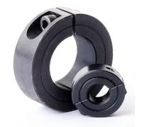 Oniissy Anello di bloccaggio per albero per protezione, doppia divisione, da 10 mm a 40 mm, design in acciaio nero, collari per alberi in acciaio inox (22 mm)