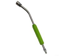 Oniissy Bacchetta di estensione per idropulitrice in acciaio inox da 38,1 cm con attacco rapido e bacchetta curva a 30 gradi per la pulizia multipla di pareti, vialetti, (asta curva)