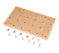 Oniissy Banco da lavoro in MDF Spoilboard con fori filettati M6 per serie 3018 per macchine router CNC, 30 x 18 x 1,2 cm, pannello di protezione in fibra di legno a media densità per