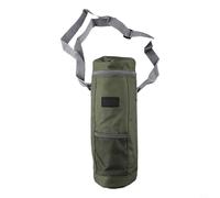 Oniissy Borsa termica a cilindro, per campeggio, escursionismo e uso esterno, in tessuto Oxford con isolamento in foglio di alluminio, adatta per bottiglie d'acqua da 1,5 l e 2 l, bevande, lattine